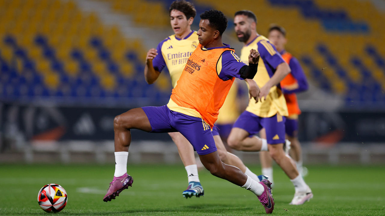 Último entrenamiento antes de la final de la Supercopa de España