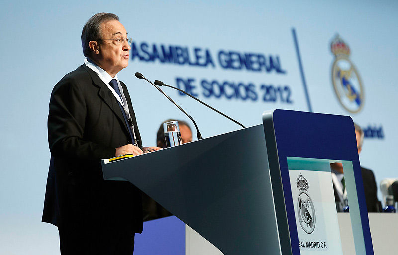 Discurso integro del presidente del Real Madrid, Florentino Pérez, en la Asamblea General de Socios 2012