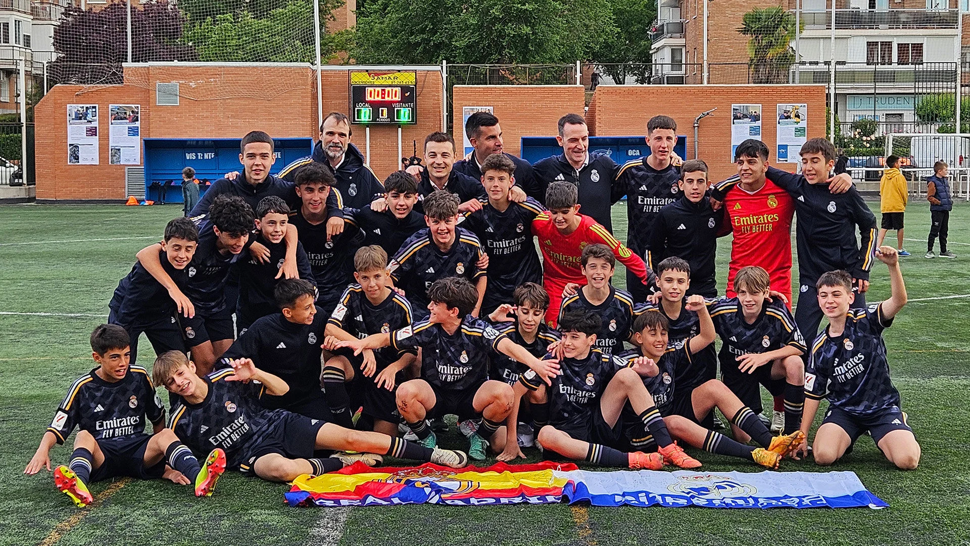 El Infantil B, campeón del Grupo 1 de la División de Honor