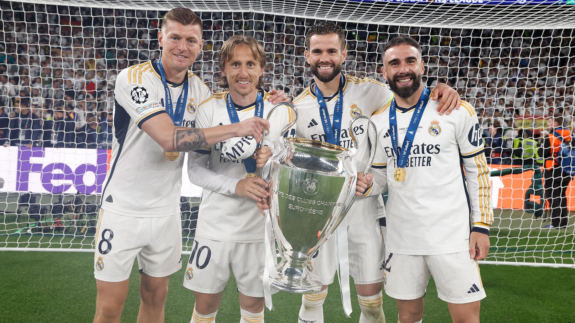 Nacho, Modrić, Kroos et Carvajal égalent le record des 6 Coupes d'Europe de Gento