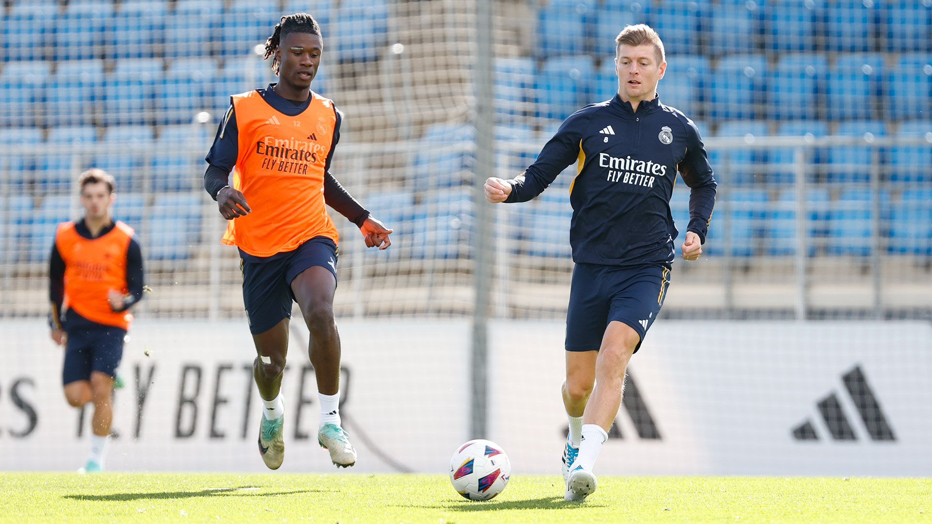 Último entrenamiento antes del partido contra el Valencia