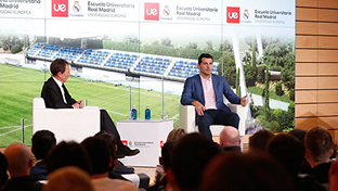 Casillas kicks off White Week at the Real Madrid Universidad Europea University School
