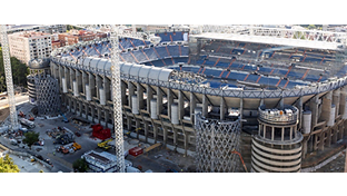 Current progress of Santiago Bernabéu redevelopment work